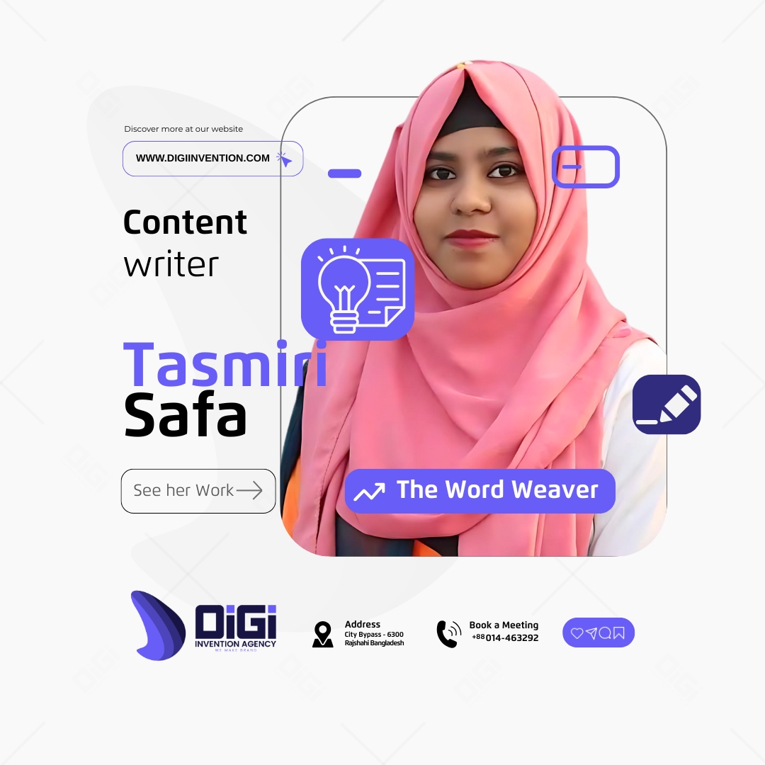 Tasmiri Safa — Content Writer