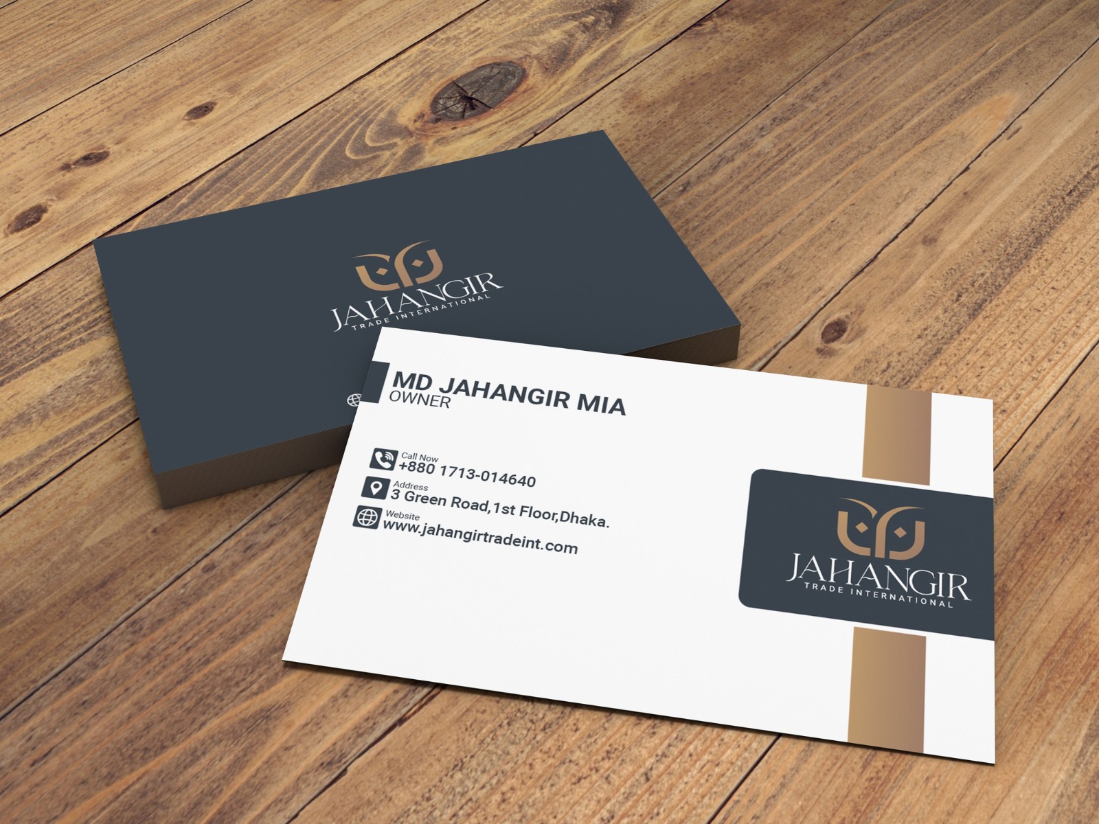 Jahangir Trade Intl. — Business Card